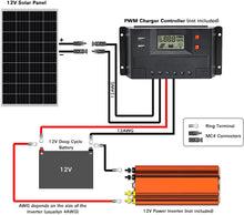 Charger l&#39;image dans la galerie, WEIZE Panneau solaire monocristallin 200 W 12 V, lot de 2 modules PV monocristallins 12 V 100 W haute efficacité pour la maison, le camping, le bateau, la caravane, le camping-car et d&#39;autres applications hors réseau
