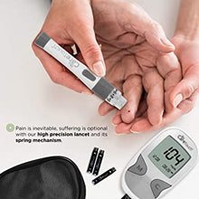 Charger l&#39;image dans la galerie, Blood Glucose Monitor Kit - Diabetes Testing Kit with 1 Glucometer, 150 Blood Sugar Test Strips, 1 Lancing Device, 100 Lancets, Travel Case for Blood Glucose Meter and Diabetic Supplies
