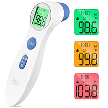 Charger l&#39;image dans la galerie, Touchless Forehead Thermometer for Adults and Kids, Digital Infrared Thermometer for Home with Fever Indicator, Instant Accurate Reading
