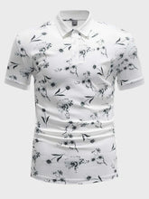 Charger l&#39;image dans la galerie, Men Floral Print Polo Shirt
