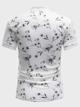 Charger l&#39;image dans la galerie, Men Floral Print Polo Shirt
