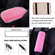 Charger l&#39;image dans la galerie, ZYNQACC 1 Set 8 Pieces Fluffy Steering Wheel Cover Set,Warm Soft Fuzzy Steering Wheel Covers for Women/Girls,Universal 15 Inches Girls Car Accessories (Pink)
